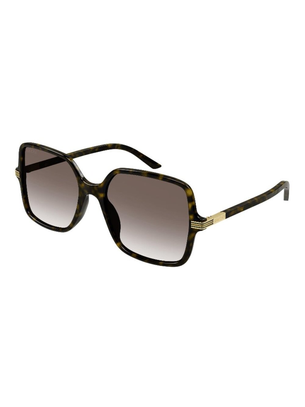 New Gucci Women's Sunglasses Havana Square Brown Lens Acetate Frame GG1449S 002